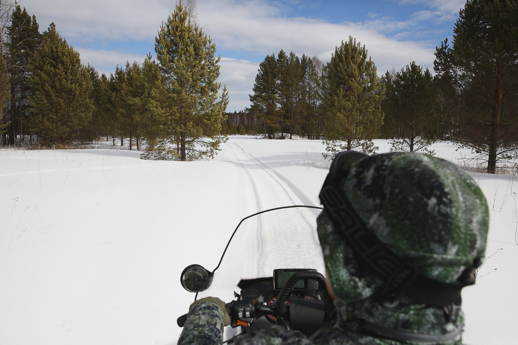 Просто ездить по далеким участкам леса зимой тоже полезно — по тропам от снегоходов косули могут сбегать от хищников. Фото Владимира Коцюбы-Белых